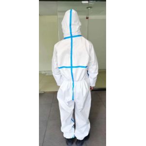 Buy cheap Antivirus Medical Protective Coveralls Disposable Protective Suit Against Germs from wholesalers