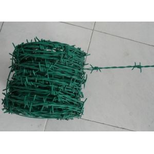 Buy cheap Green Security Barbed Wire Roll Coil Protection For Grass Boundary from wholesalers