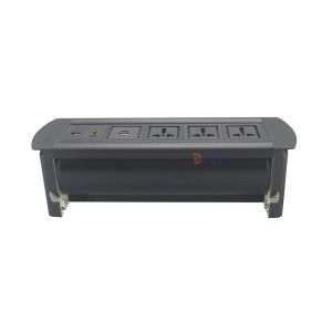 Customized aluminum smart office desk power socket with usb