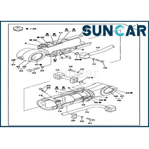 Buy cheap LZ006960 Bucket Cylinder Seal Repair Kit Fits CASE CX700B CX700 Crawler Excavator from wholesalers
