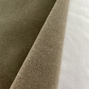 Twill Tricot 100 Polyester Toy Velvet Plush Fabric For Coat And Jacket