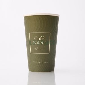 Buy cheap disposable ripple wall coffee paper cup for hot drink PE coated paper cup with lids 8oz 10oz 12oz 16oz can be customized from wholesalers