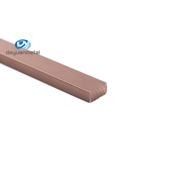 ODM matt silver Aluminium Flat Bar Alu6063 T5 Extruded Rectangular