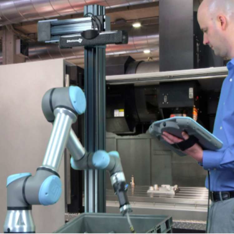 Buy cheap Pick And Place Robot Arm 6 Axis UR5e Cobot Robot With CNGBS Robot Gripper For Robotic Picking Solutions from wholesalers