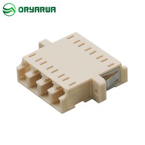 Buy cheap One Piece Molding Quad LC Fiber Optic Adapter Multimode Flangeless from wholesalers