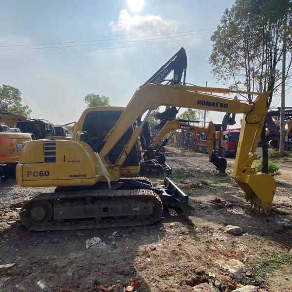 Quality Second Hand 6ton Hydraulic Digger Excavators PC60 Used Crawler Excavator for sale
