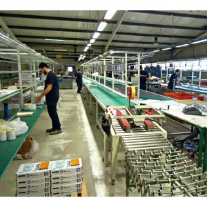 Buy cheap Customized Frame Width Modular Roller Conveyor Line for Mixed-Model Production 400 mm Drum Width from wholesalers