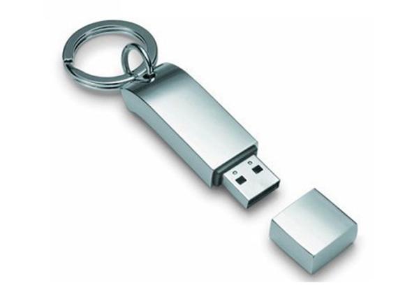 Buy cheap Quick Loading Silvery Metal Flash Drive , Keychain Type Usb Flash Disk from wholesalers
