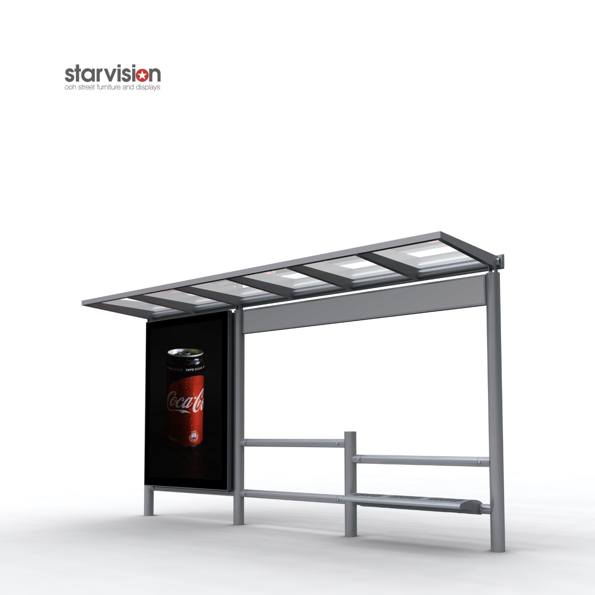 Buy cheap Screw Bolts Fixing LED Illuminance Smart Bus Shelter Solar Panel Bus Stop from wholesalers