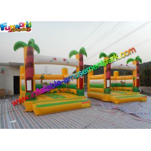 Buy cheap Popular Palm Tree Commercial Bouncy Castles Inflatable Bouncer House 4m x 4m x 3.5m from wholesalers