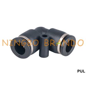 Buy cheap PUL Union Elbow Pneumatic Hose Fittings Push To Quick Connect from wholesalers