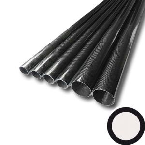 Buy cheap High Flexibility Round 100% Carbon Fiber Tube Roll-Wrapped / Pultrusion from wholesalers