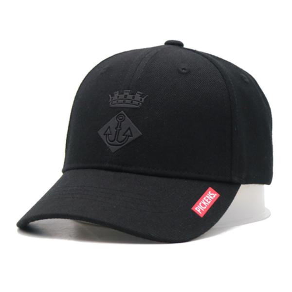 Customizable 6 Panel Baseball Cap With Adjustable Strap Closure