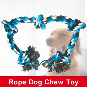 Chewer Toy Large Dog Aggressive Colors Crocheted Indestructible Rope Polyester