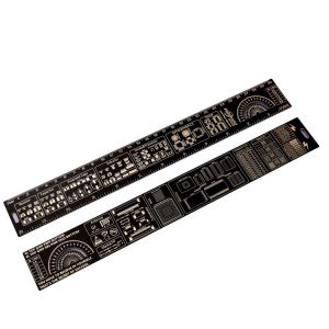 Buy cheap Double Sided Fr4 PCB Accessories Positive And Negative Side 180 Degree Protractors from wholesalers