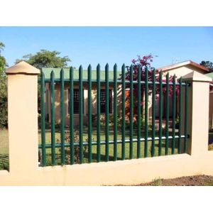 China Galvanised 3.6m High Steel Security Fence Panels Rounded Top on sale