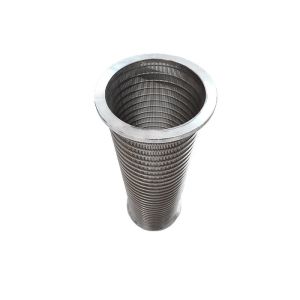 Buy cheap ISO9001 Low Carbon SS304L Wedge Wire Screen Filter For Water Well from wholesalers