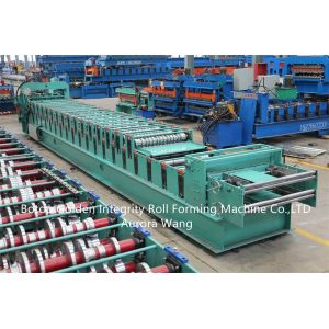 Buy cheap Customized double layer roll forming machine for trapezoidal panel and trapezoidal panel from wholesalers