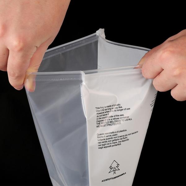 Customizable Zipper Bags For Clothing Storage Classification Packaging