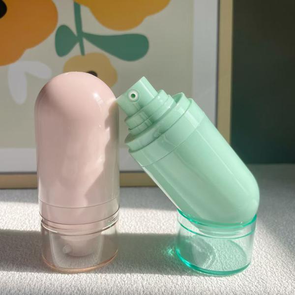 Customized Plastic Airless Bottle with Mist Sprayer Head or Lotion Pump Head and