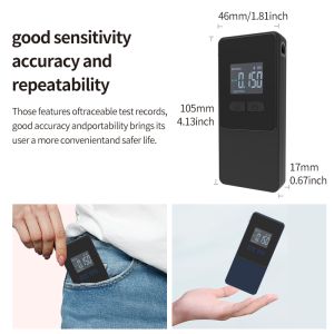 AT808 Portable Alcohol Tester with Advanced Fuel Cell Sensor Bluetooth