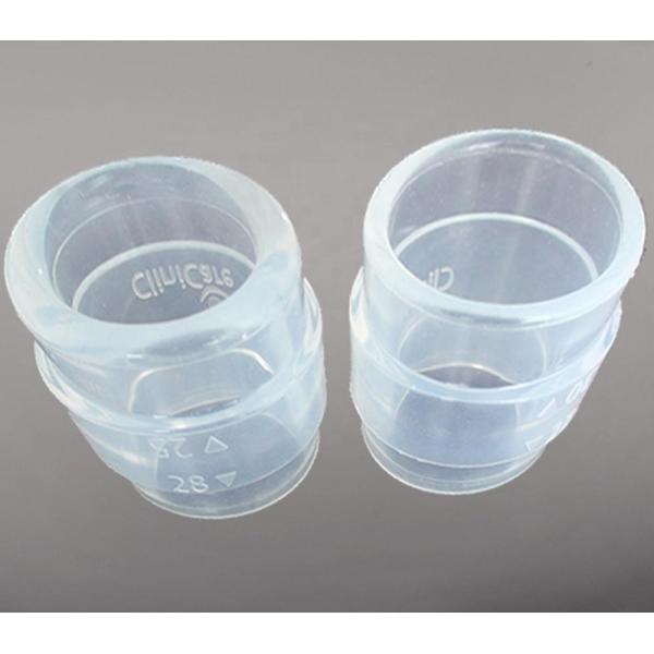 Quality Transparent LSR Silicone Breast Pump Cylinder for Infants for sale