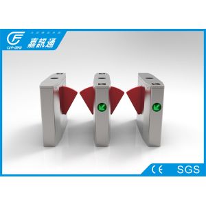 Office Buiding Access Control Turnstile Gate ,Fingerprint Entrance Waist Height