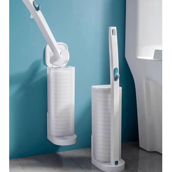 Buy cheap Disposable Toilet Brush with Ergonomic Handle for Hygiene Cleaning from wholesalers