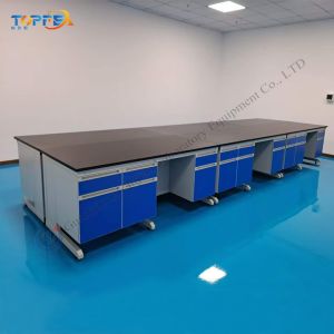 Buy cheap Customized Number of Drawers and Handles Steel Lab Island Bench for Educational Labs from wholesalers