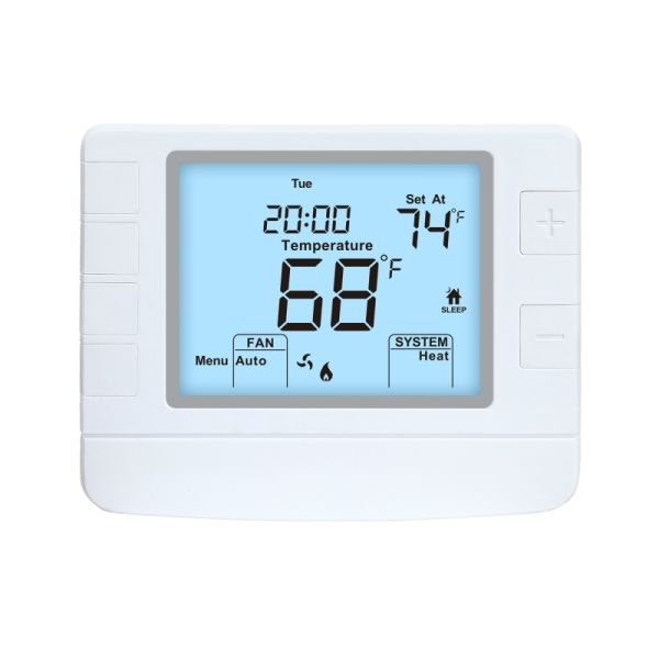Quality Riseem Customizable 7 Day Programmable Thermostat with G Terminal Designations and 50/60Hz Power Supply for sale