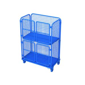 Buy cheap Custom Q235 Steel Nestable Roll Cage Trolley Container With Gates from wholesalers