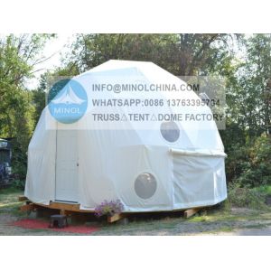 Buy cheap Winter Camping 6m Heat Proof Geodesic Dome Tent Transparent from wholesalers