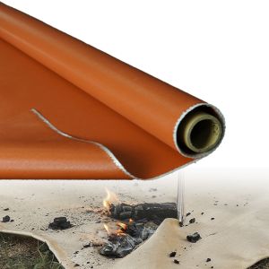 Buy cheap Fire Retardant Silicone Coated Fiberglass Fabric with Enhanced Durability and Double Sided Coating for High Temperature Applications from wholesalers