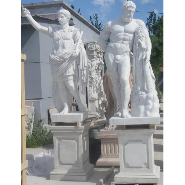 Ancient Rome statues Museum marble sculptures Heracles replica stone statue