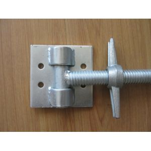 Buy cheap Zinc Plated Solid Swivel Scaffold Screw Jack Base Construction from wholesalers