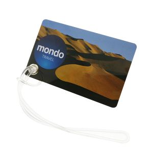 Personalized Hard Plastic PVC Luggage Tag Matte Surface Customize Size And Shape