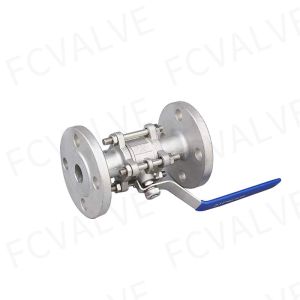 Buy cheap SS316 Full Port Pn25 3PC Flange Ball Valve with ISO5211 Mounting Pad Manual Operation from wholesalers