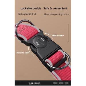 Buy cheap Anti Lost Adjustable Reflective Dog Collars Custom Dog Collars from wholesalers