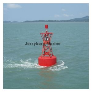 Steel Beacon Buoy For Navigation With Solar Light