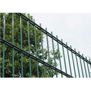 Buy cheap Galvanized / PVC Coated Steel Wire Fencing , Double Wire Mesh Fence For Garden from wholesalers