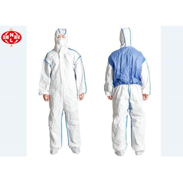Buy cheap Breathable Type 5 6 Disposable Microporous Coverall With SMS Back from wholesalers
