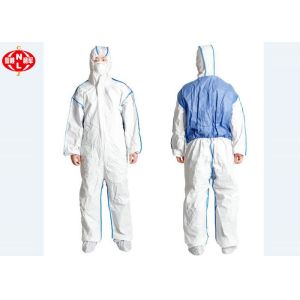 Buy cheap Breathable Type 5 6 Disposable Microporous Coverall With SMS Back from wholesalers