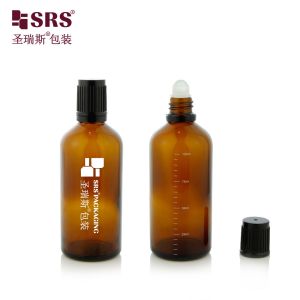 100ml Glass Roller Bottle Capacity Liquid Essential Oil Advantage No Leakage