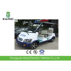 Buy cheap Classic 4 Seater Electric Sightseeing Car With Top Alarm Lamp For Security Patrol from wholesalers