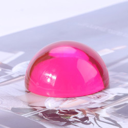 Custom acrylic resin colored solid dome hemisphere half ball for kids toy bricks