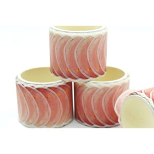 Buy cheap Gift Box Wrapping 35mm Pink Flower Diy Stickers With Tape from wholesalers