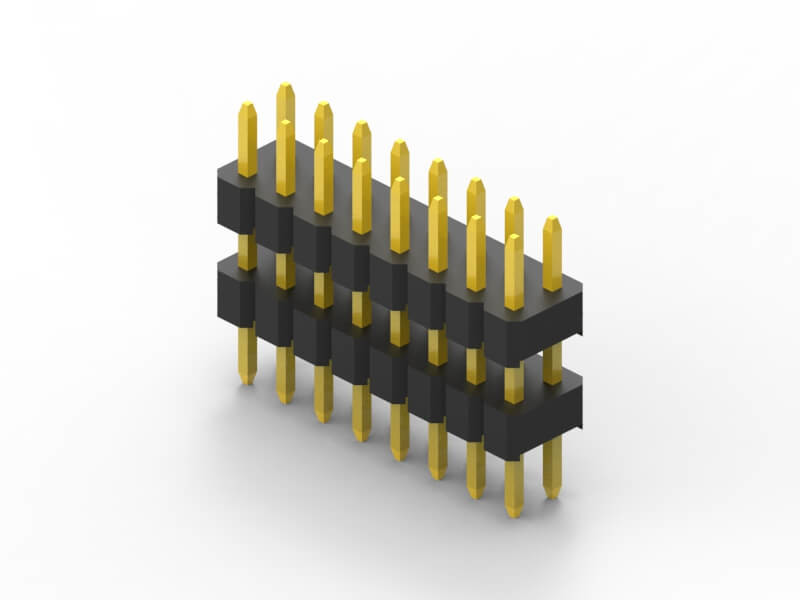 Buy cheap Gold Flash Straight Pin Header , Printed Circuit Board Surface Mount Pin Header from wholesalers