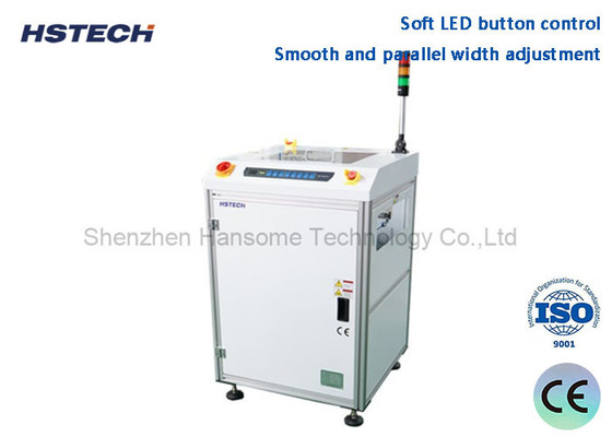 Buy cheap Soft LED Button Control Smooth And Parallel Width Adjustment SMEMA Compatible PCB Turn Conveyor HS-SZ350 from wholesalers