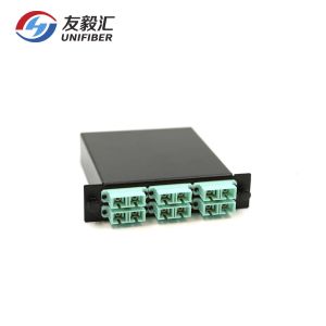 Buy cheap Mpo To Lc 10G OM3 50/125um LGX Footprint Fiber Patch Panel from wholesalers