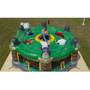 Customized Inflatable Interactive Human Whack-A-Mole Game With Blower And Repair